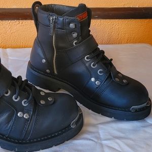 Harley Davidson Brake Buckle Mens black boot size 8.5